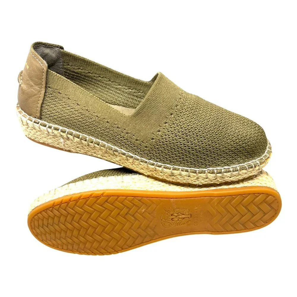 Cole Haan Cloudfeel Olive Stitchlite Espadrille Flats‎